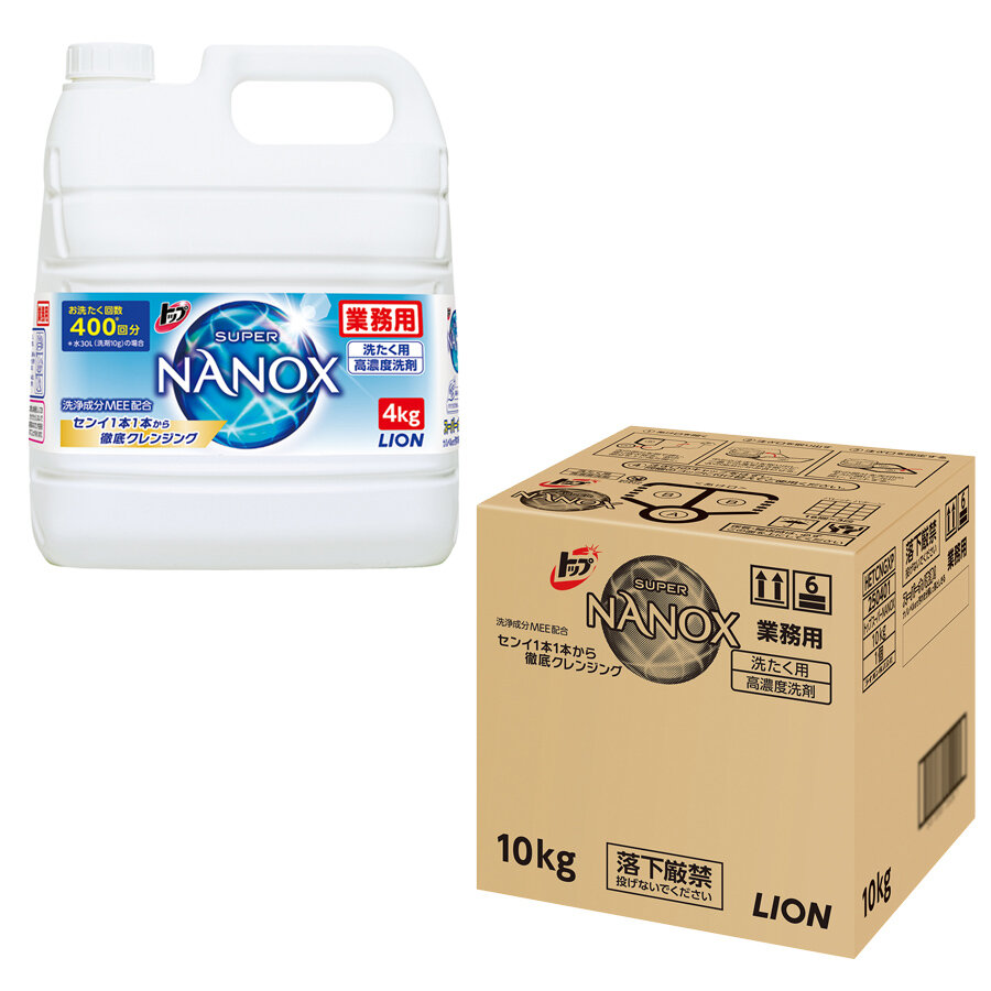 速くおよび自由な まとめ ライオン トップ スーパーNANOXニオイ専用 業務用 4kg 1本 fucoa.cl